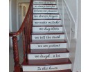 Vinyl Stair Decals - In This House We Do Quote Decals for Staircase Riser Decor - Staircase Sticker 